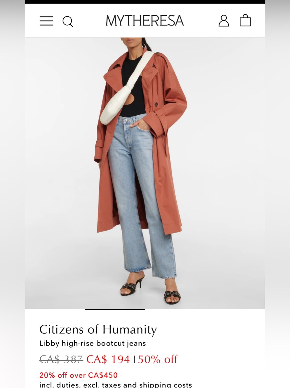 Citizens Of Humanity Libby Light Wash Bootcut Jeans